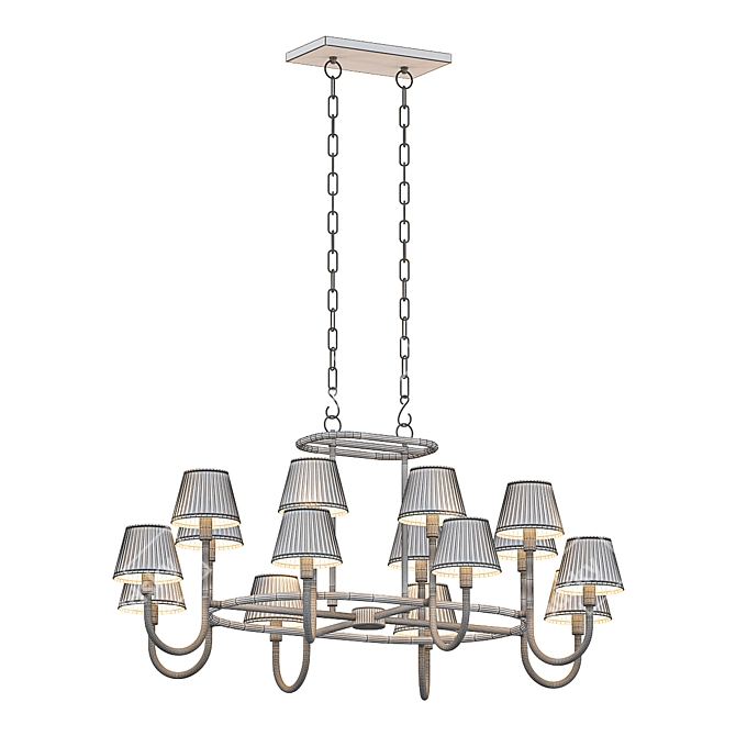 Contemporary Sparrows Chandelier 3D model image 4