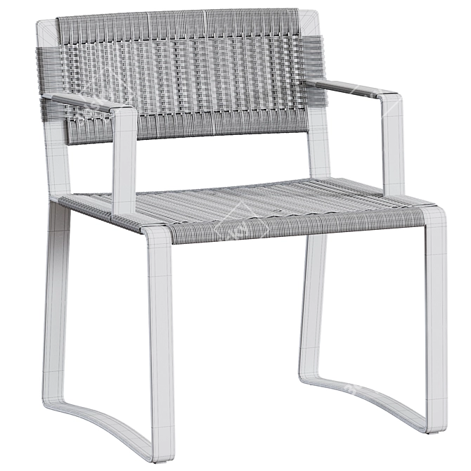 Elegant Molteni & C Outdoor Chair 3D model image 4