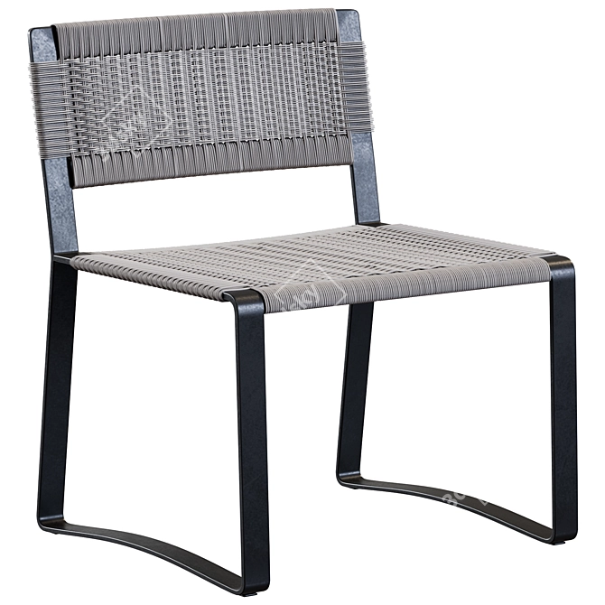 Elegant Molteni & C Outdoor Chair 3D model image 5