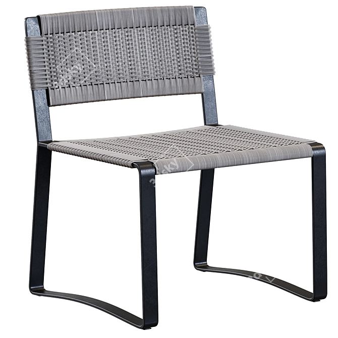 Elegant Molteni & C Outdoor Chair 3D model image 7