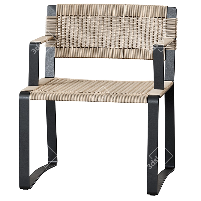 Elegant Molteni & C Outdoor Chair 3D model image 10