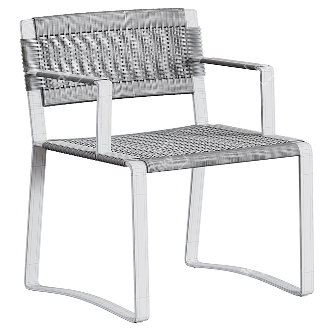 Elegant Molteni & C Outdoor Chair 3D model image 11