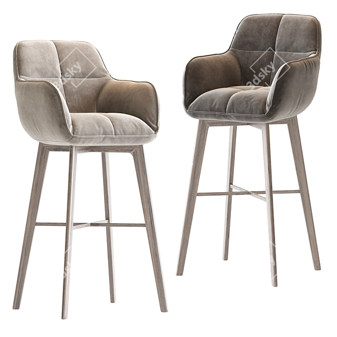 Noah 2016 Barstool: Modern Elegance 3D model image 1