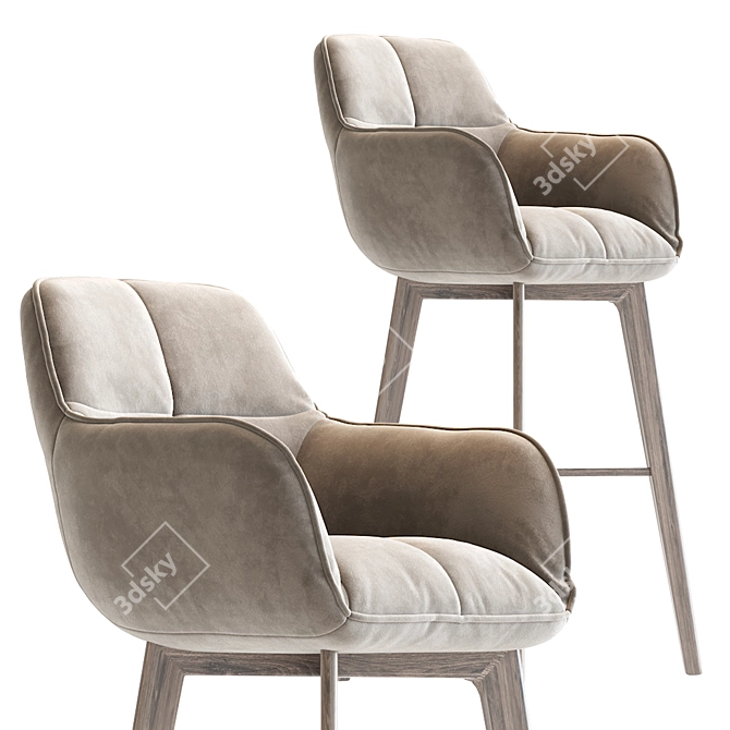 Noah 2016 Barstool: Modern Elegance 3D model image 2