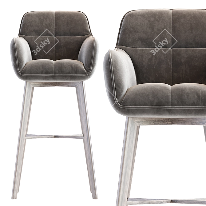 Noah 2016 Barstool: Modern Elegance 3D model image 3