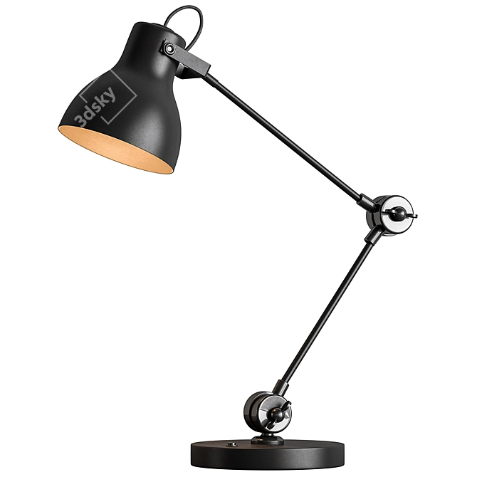  Adjustable Desk Light Fixture 3D model image 2