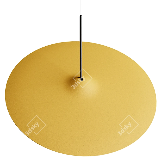 Modern Acoustic Pendant Light 3D model image 2