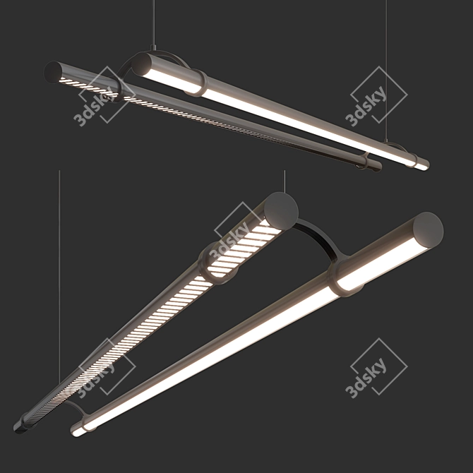  Modern Industrial Pipeline System 3D model image 2