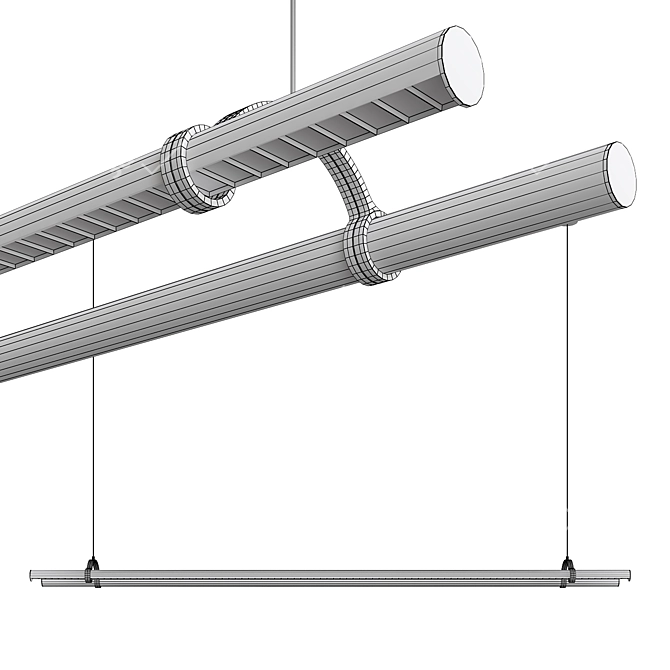  Modern Industrial Pipeline System 3D model image 3