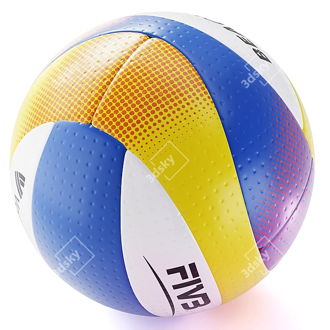 MIKASA Beach Pro Volleyball Ball 3D model image 3