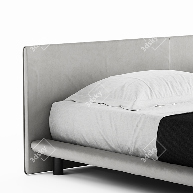 Elegant Chemise Bed for Modern Living 3D model image 3