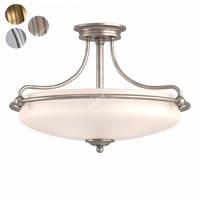 Quoizel Griffin Ceiling Light Fixture 3D model image 1