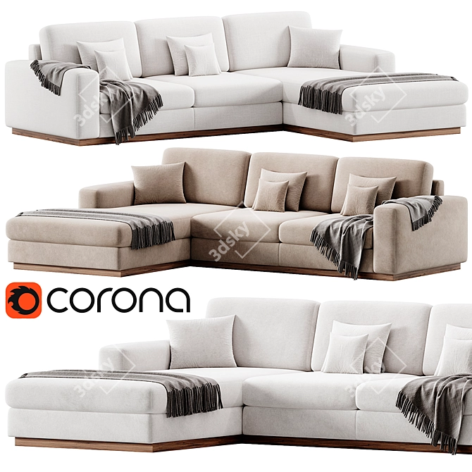 Bolia Sepia 4-Seater Sofa 3D model image 1