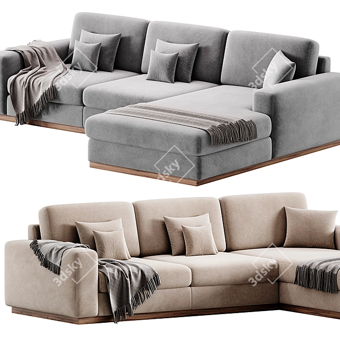 Bolia Sepia 4-Seater Sofa 3D model image 3