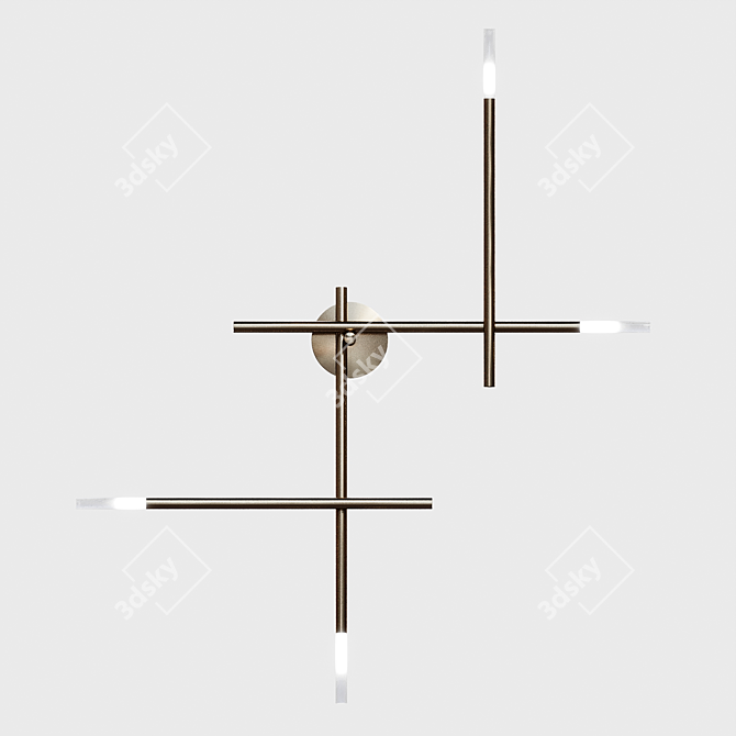 Modern Wall Lamp Traverse Wall Lux 3D model image 5