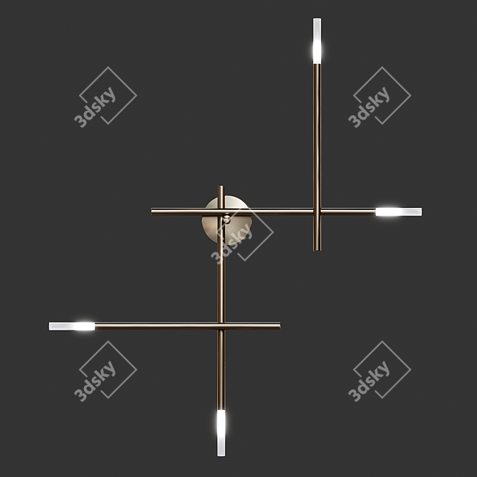 Modern Wall Lamp Traverse Wall Lux 3D model image 6