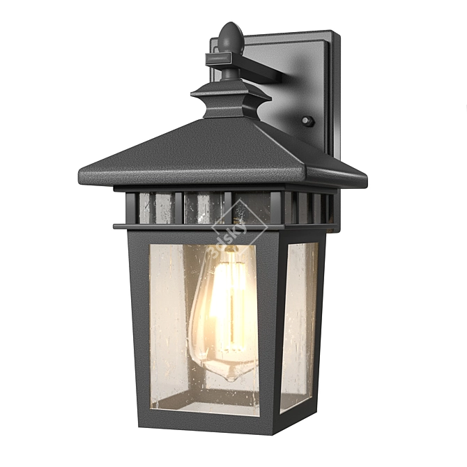 Colonial Wall Mount Exterior Light 3D model image 2