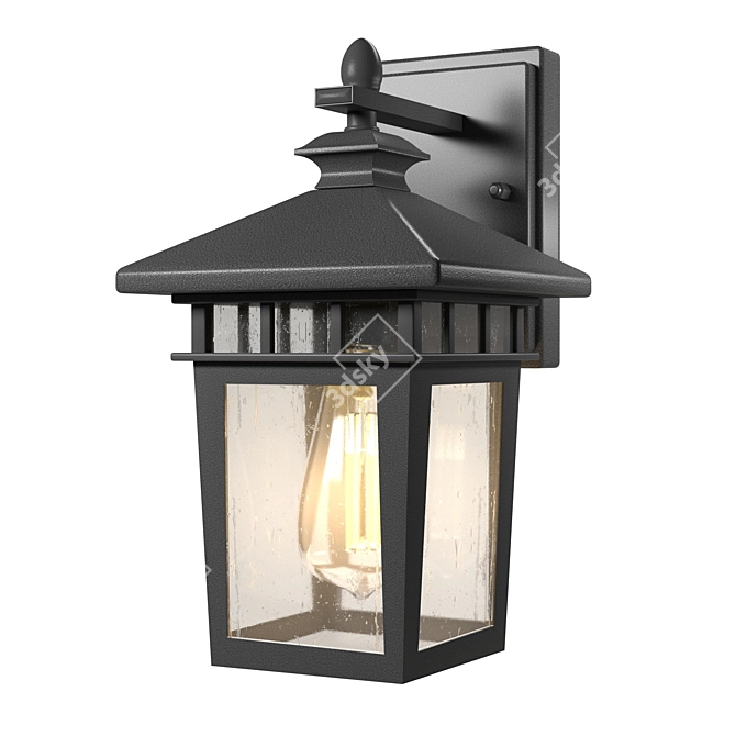 Colonial Wall Mount Exterior Light 3D model image 3