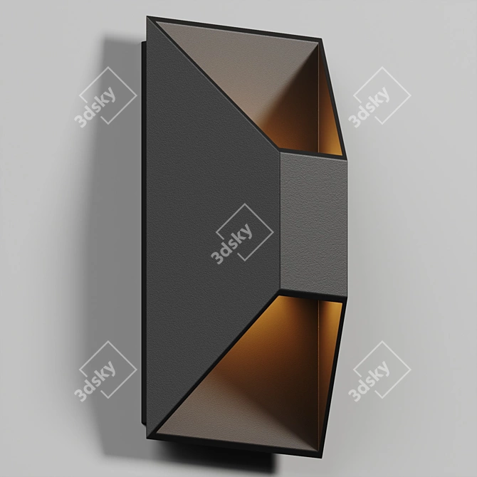 Versatile LED Wall Light 3D model image 2