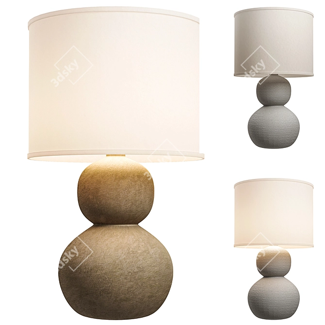 Stone Age Stack Table Lamp 3D model image 1