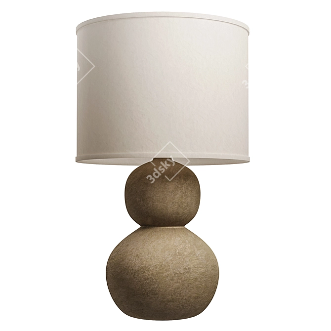 Stone Age Stack Table Lamp 3D model image 3