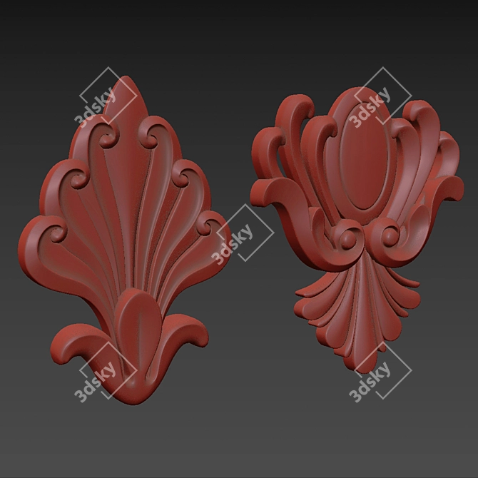 Luxury 3D Max Ornament Model 3D model image 6