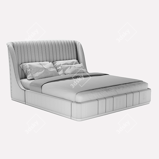 Urban Chic Bedframe | 226x199x135 3D model image 3