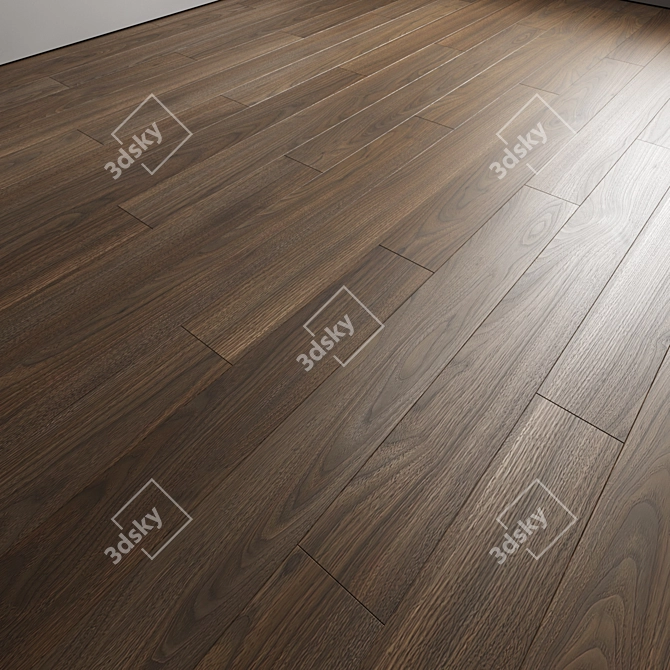 Versatile Oak Parquet Flooring Kit 3D model image 4