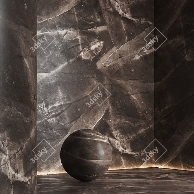 12 Seamless Marble Textures 3D model image 2