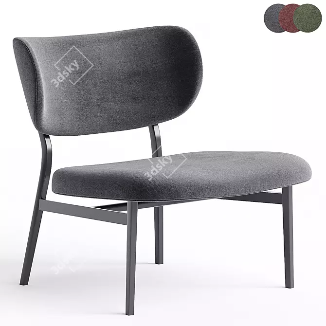 Modern Lounge Chair By Bonaldo 3D model image 1