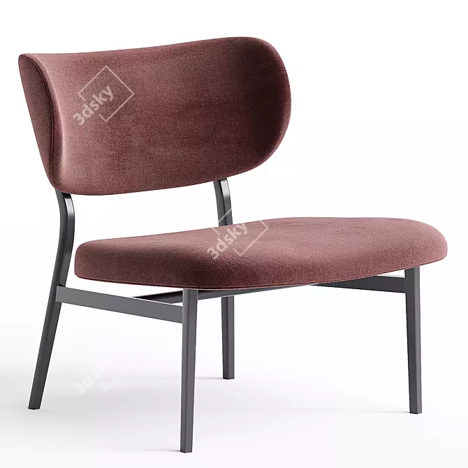 Modern Lounge Chair By Bonaldo 3D model image 2