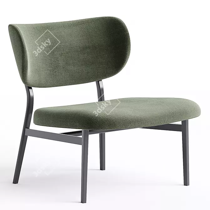 Modern Lounge Chair By Bonaldo 3D model image 3