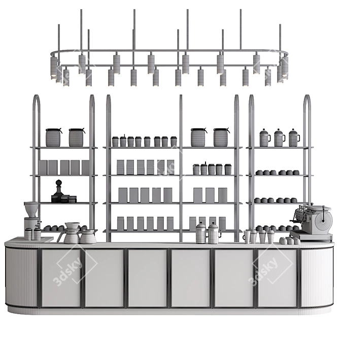 12 Piece Cafe Bar Collection 3D model image 6