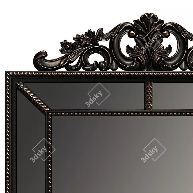 Sleek Hi-Poly Mirror Design 3D model image 3