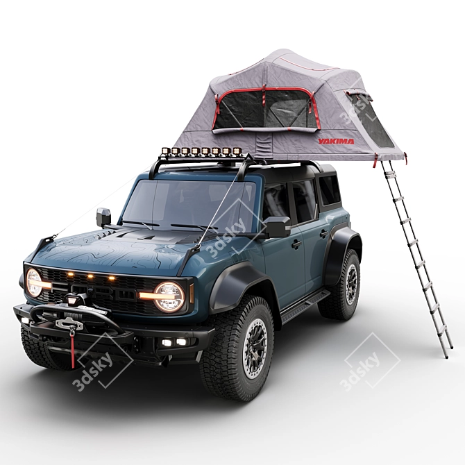 2023 Ford Bronco Raptor Yakima Tent 3D model image 10