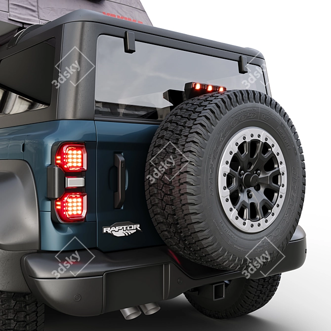 2023 Ford Bronco Raptor Yakima Tent 3D model image 27