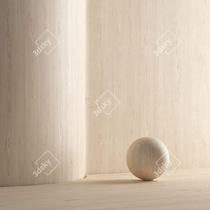 Seamless Oak Texture Pack 3D model image 3