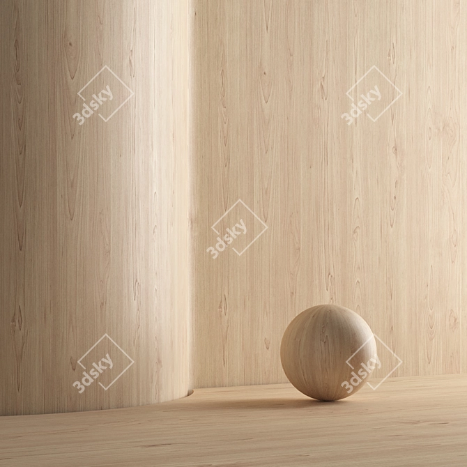 Seamless Oak Texture Pack 3D model image 4