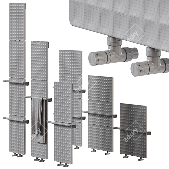 Designer Radiator Antrax IT 3D model image 5