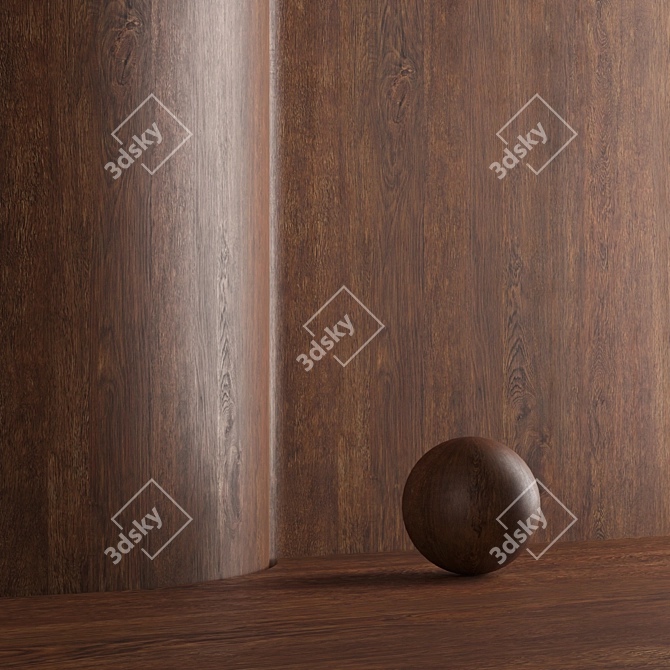 Seamless Oak Wood Texture Pack 3D model image 6