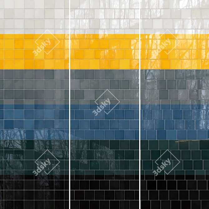 Ceramic Tiles Set 011 Collection 3D model image 3