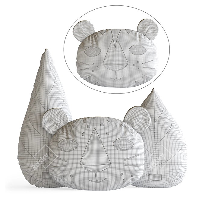 Children's Pillow Set by ROOMMATE 3D model image 6