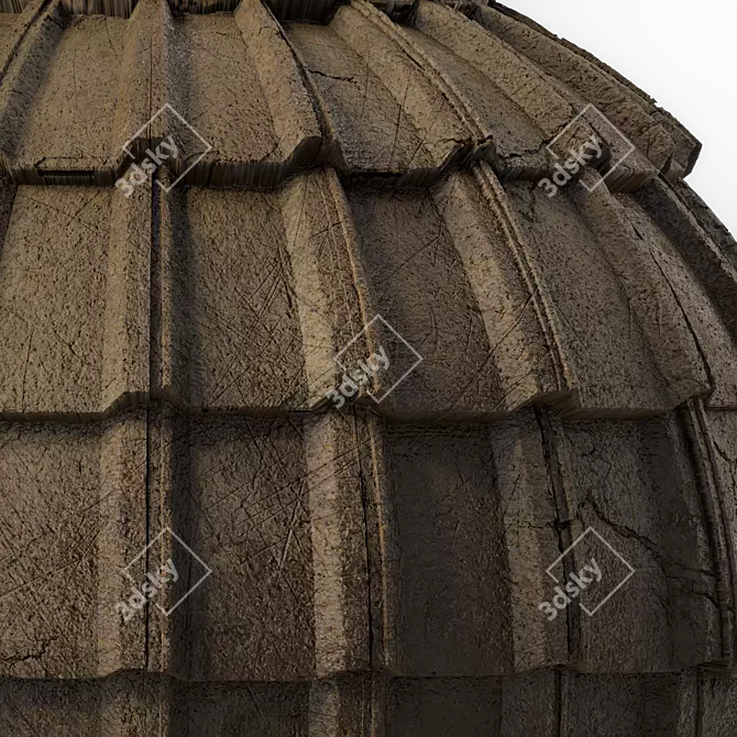 Concrete Roofing Material Generator 3D model image 3