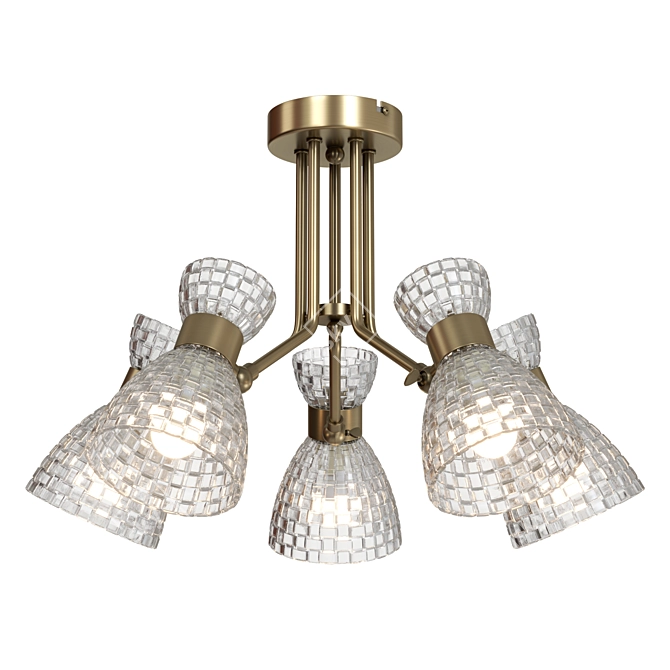 Elegant Jackie Ceiling Chandelier 3D model image 2