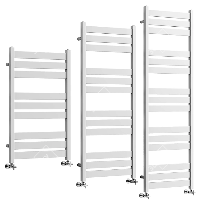 Modern Ashby Towel Rail Collection 3D model image 1