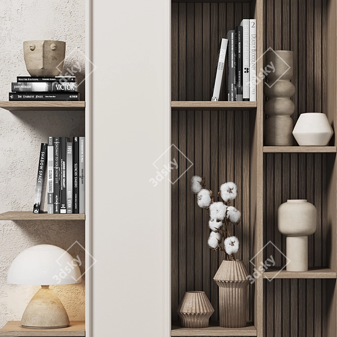 Versatile Modular Cabinet with Shelves 3D model image 3