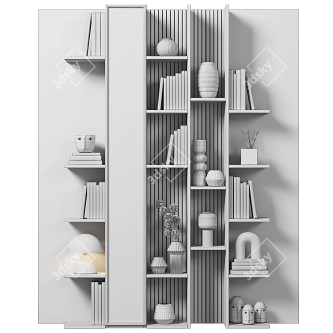 Versatile Modular Cabinet with Shelves 3D model image 4