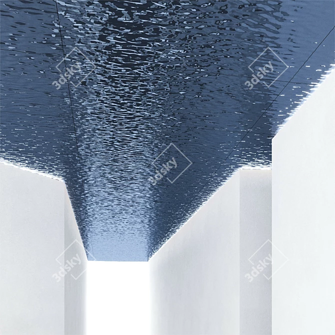 Ripple Water Ceiling Panel 3D model image 3