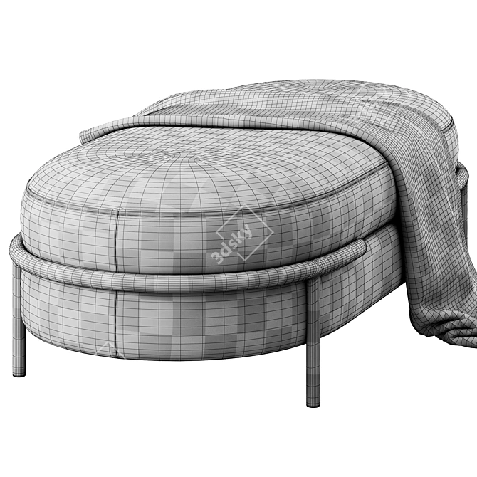  LLOYD Bench with Plaid 3D model image 5