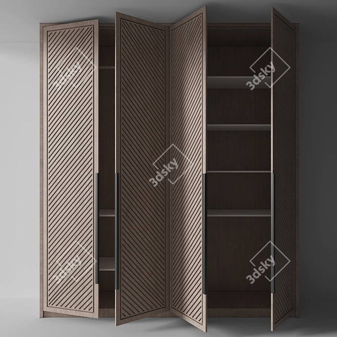 Versatile 3D Wardrobe Set 3D model image 4